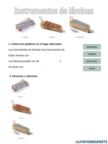 Instrumentos de láminas