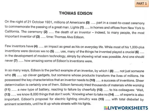 Use of English B2 P1