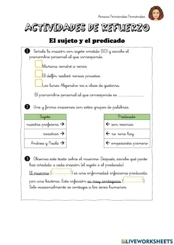El sujeto y el predicado