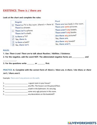 1A1 Existence Worksheet 2