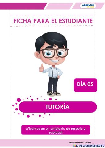 ¡Vivamos en un ambiente de respeto y equidad!