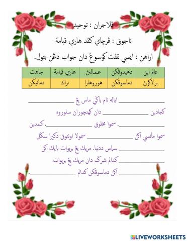 Percaya Kepada Hari Qiamat