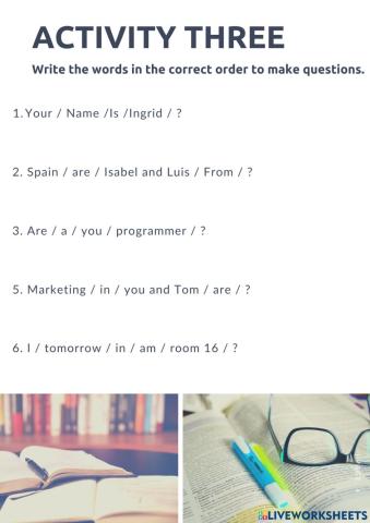 Practice activities part 2