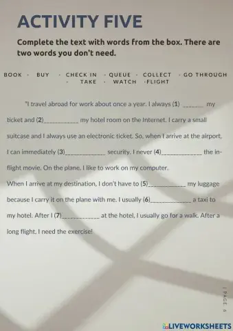 Practice activities part 3