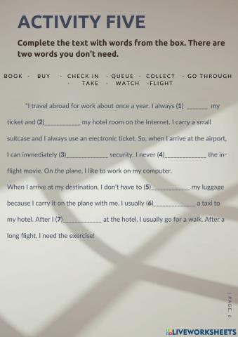 Practice activities part 3