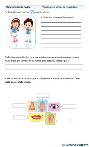 Valoración Conocimiento del medio