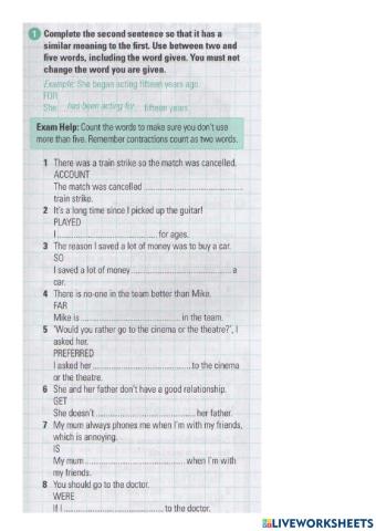 B2 Use of English practice