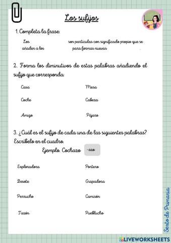 Los sufijos