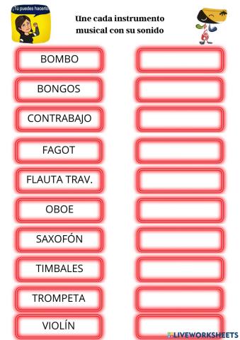 Dictado Auditivo de Instrumentos