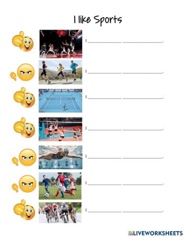 I like sports