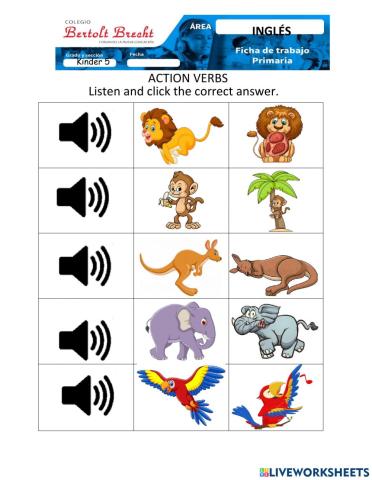 Action verbs