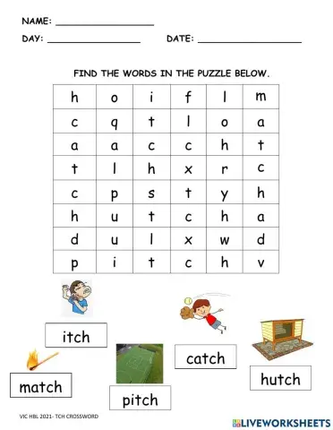 tch cvcc word puzzle