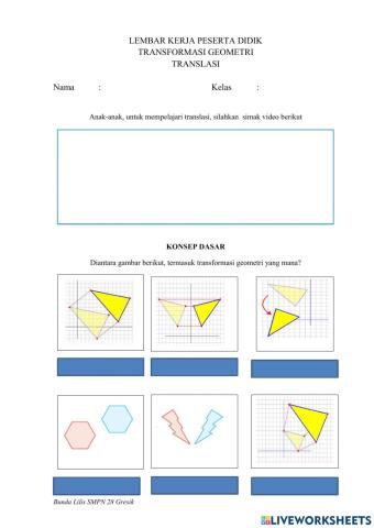 LKPD Transformasi Geometri 2