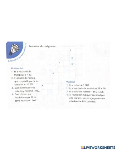 Actividad de pensamiento