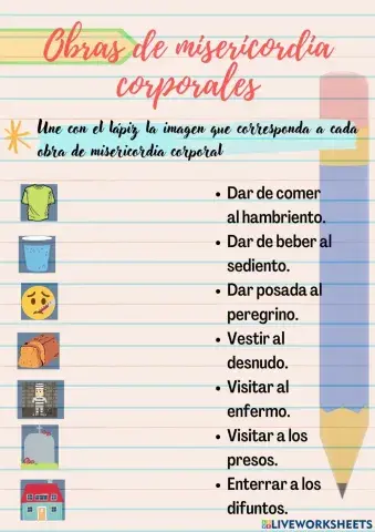 Obras de Misericordia Corporales