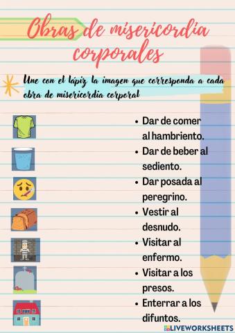 Obras de Misericordia Corporales