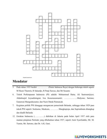 Crossword IPS Bagian C Ke 48