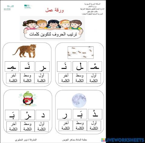 ترتيب الحروف