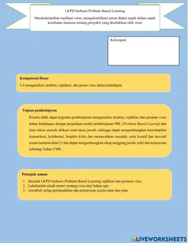 LKPD replikasi virus berbasis Problwm Based Learning