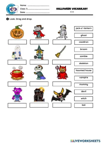 G3-W13-Halloween Vocab