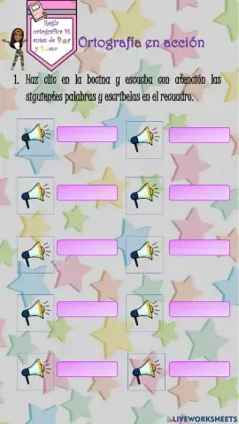 Ortografía en acción