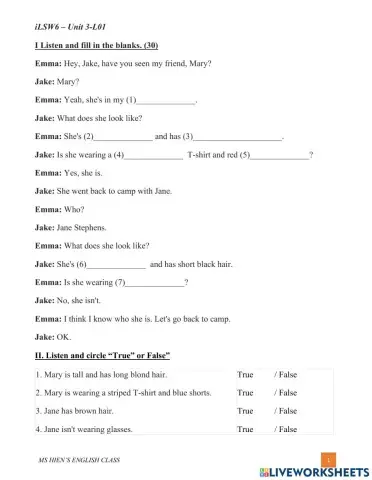 ILSW6- U03- L01-Listening-S