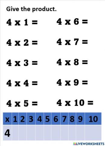 Multiplication by 4