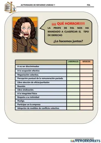 Derechos laborales  o basicos