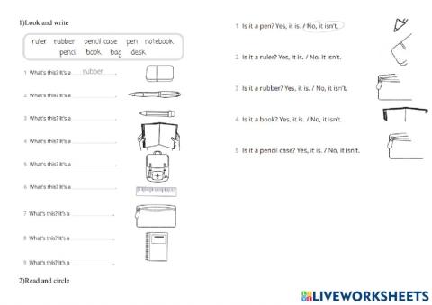 School objects