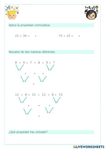Propiedades de la suma