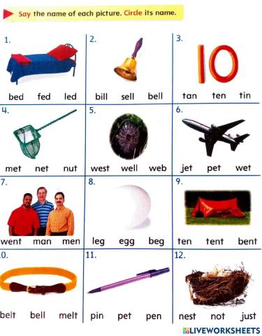 Short Vowel E
