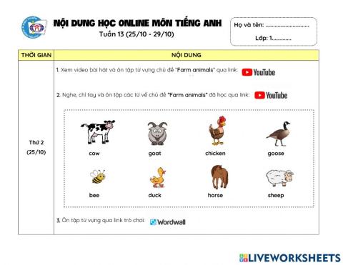 Nội dung học tuần 13 NIK1