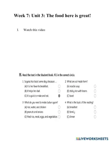 Family and friends 5- Unit 3- L5