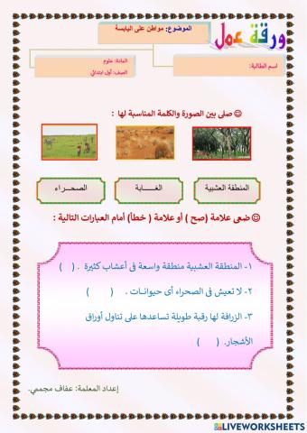 مواطن على اليابسة