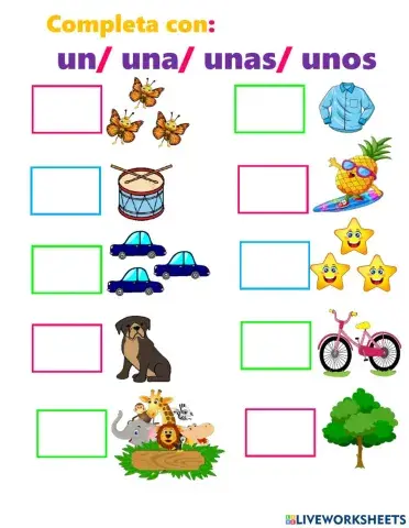 Artículos indefinidos