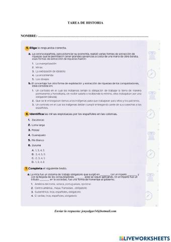 Minas, encomiendas y obrajes concertaje. La Mita