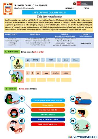 Take into consideration