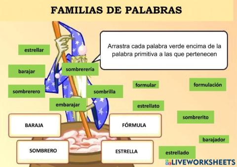 Familia de palabras