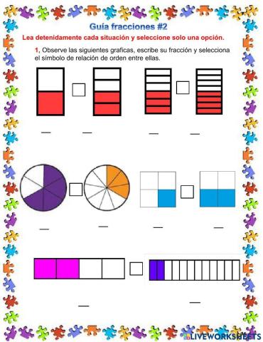 Relación de orden entre facciones