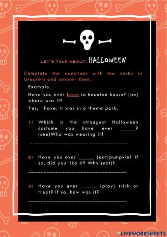 Halloween Quiz - Have you ever