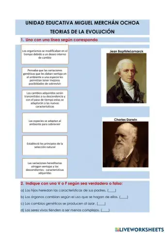 Darwin y lamarck