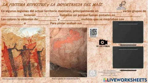 Pinturas rupestres y la importancia del cultivo del maíz