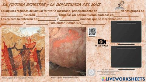 Pinturas rupestres y la importancia del cultivo del maíz