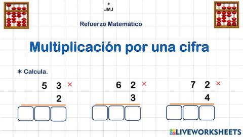 Multiplicación por una cifra