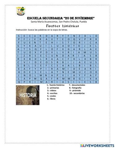 Fuentes históricas