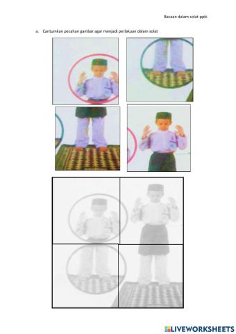 Bacaan dan perlakuan dalam solat