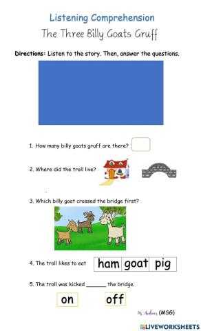 The Three Billy Goats Gruff