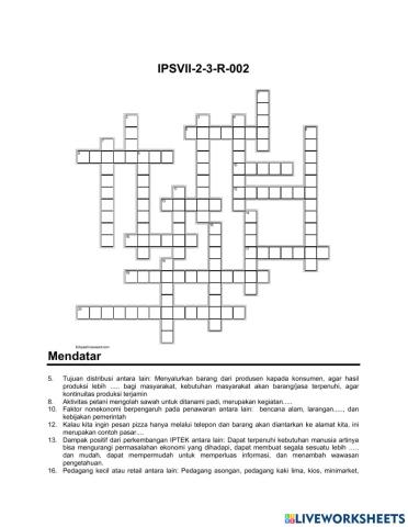 Crossword Ips R-2