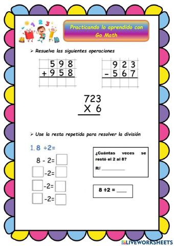 Practicando lo aprendido con Go Math - 14