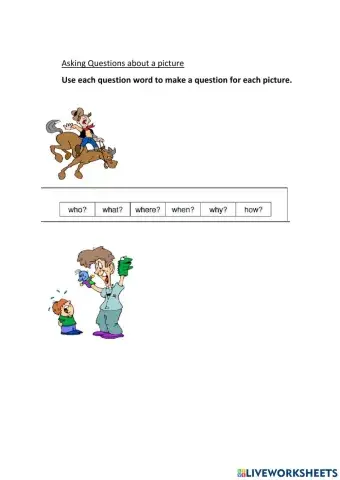 Asking Questions about a Picture